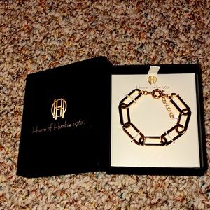 House of Harlow Gold Paperclip Bracelet BRAND NEW